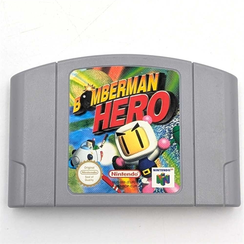 Bomberman Hero - Cartridge - Nintendo 64 Spil - (EUR) (A Grade) (Genbrug)